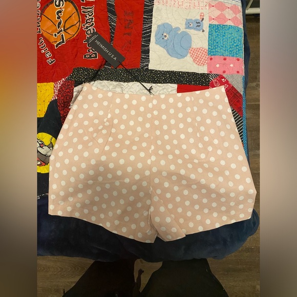 Heimish Pink And White Polka Dot Shorts Size Large - Picture 5 of 5